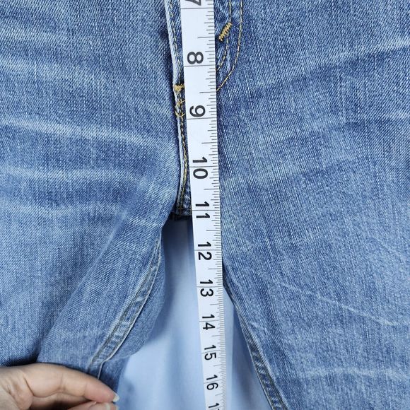 Levis 514 Jeans Blue Denim Straight Med Wash Casual Work Distressed Mens 38x30 - Picture 10 of 16